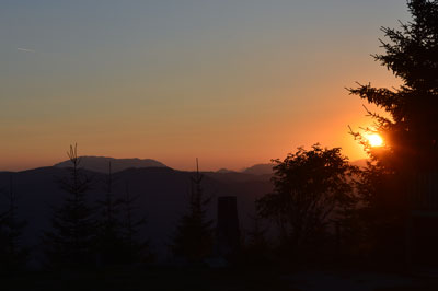 Sonnenuntergang  - immer ein Erlebnis beim Berggasthaus Friedrichhütte